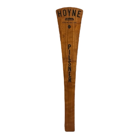 RARE | Bar/Beer Tap | Hoyne Brewery • Pilsner | Stained Wood with Black Writing - Picture 1 of 8